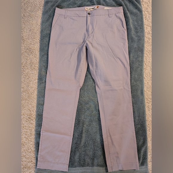 Taylor vintage mens Connecticut originals slim fit light grey pants size 36x32 - Picture 1 of 3